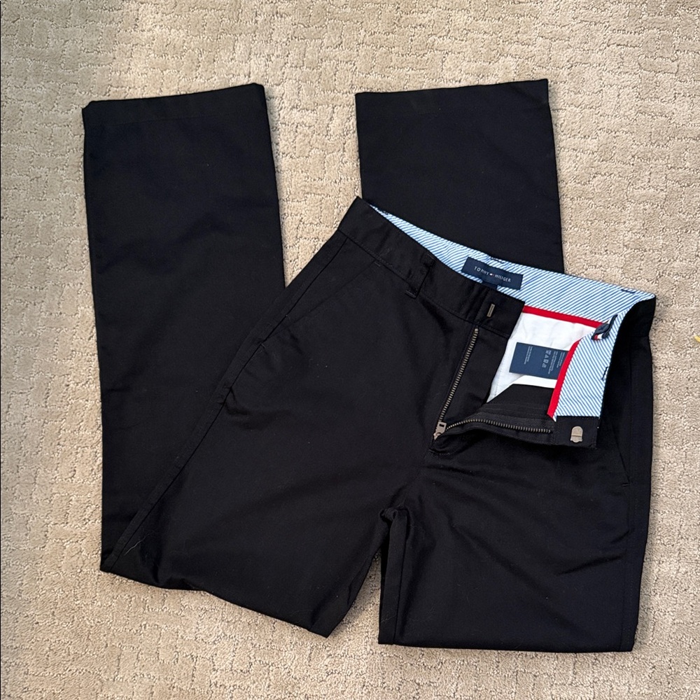 Tommy Hilfiger Black Stretch Chinos